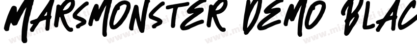 Marsmonster Demo Black字体转换